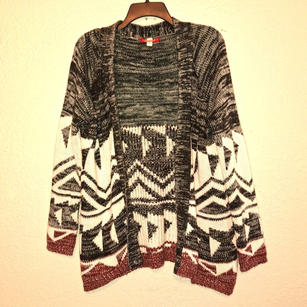 Unionbay Geo Fair Isle Mika Cardigan  Size Medium